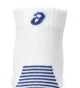 Asics Set di 2 paia di calzini imbottiti Run Quarter, bianchi e neri