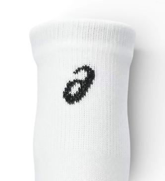 Asics Lot de 3 paires de chaussettes blanches