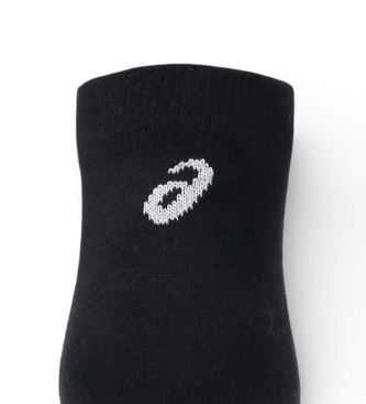 Asics S�t med 3 par ankelstr�mper sort