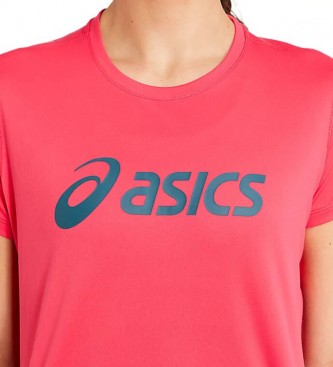 Asics T-shirt rose argenté