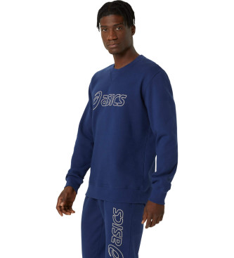 Asics Sweatshirt Marca azul