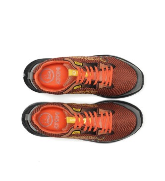Atom by Fluchos Tnis Terra Orange Leather Sneakers