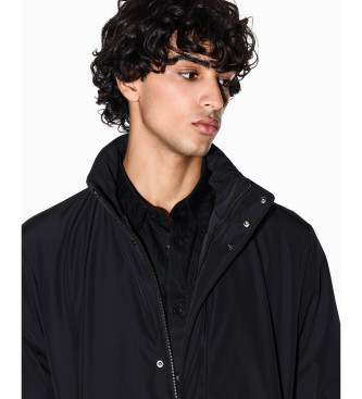 A|X Armani Exchange Zwarte gewatteerde jas
