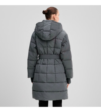 A|X Armani Exchange Sivomodri plašč s pasom