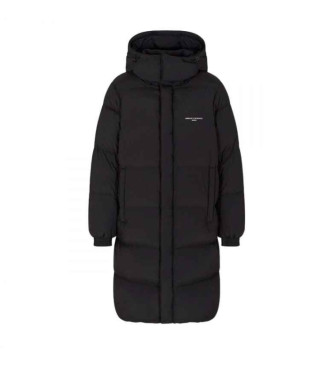 A|X Armani Exchange Lng svart dunjacka