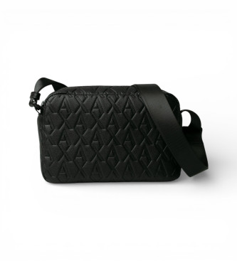 A|X Armani Exchange Borsa a tracolla con monogramma nero