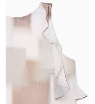 A|X Armani Exchange Mehrfarbige flie�ende Bluse