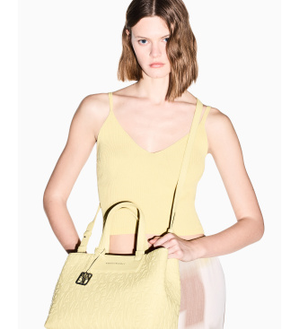 A|X Armani Exchange Borsa con logo su tutta la superficie. 