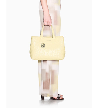 A|X Armani Exchange Borsa con logo su tutta la superficie. 