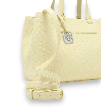 A|X Armani Exchange Borsa con logo su tutta la superficie. 