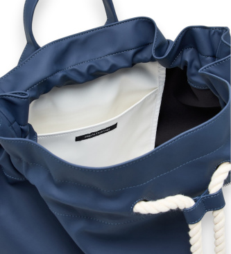 A|X Armani Exchange Navy technical fabric backpack