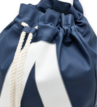 A|X Armani Exchange Navy technical fabric backpack