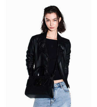 A|X Armani Exchange Borsa tecnica nera monocromatica