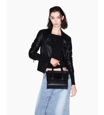 A|X Armani Exchange Borsa tecnica nera monocromatica