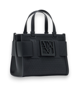 A|X Armani Exchange Borsa tecnica nera monocromatica