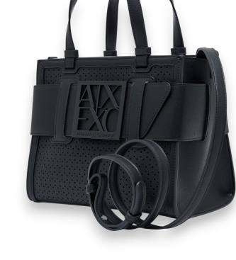 A|X Armani Exchange Borsa tecnica nera monocromatica