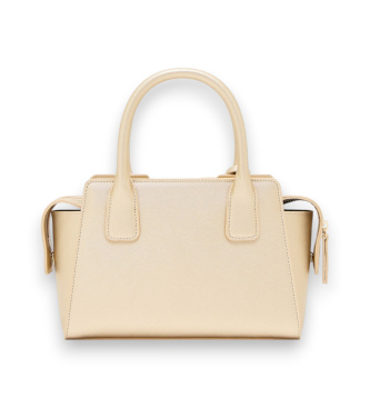 A|X Armani Exchange Textured handbag with beige handles