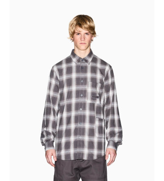 A|X Armani Exchange Tartan plaid shirt grey