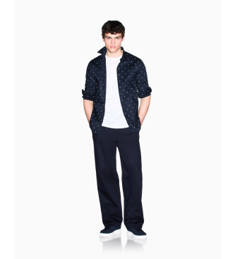 A|X Armani Exchange Skjorta Monogram marinbl�