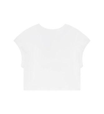 A|X Armani Exchange Przycięty T-shirt biały