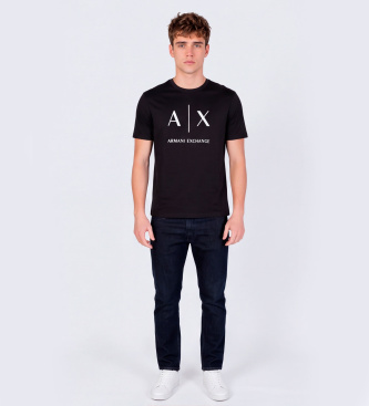 A|X Armani Exchange Camiseta Crossover negro
