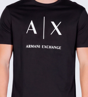 A|X Armani Exchange Camiseta Crossover negro