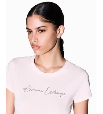 A|X Armani Exchange Fitted T-shirt pink