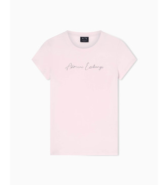A|X Armani Exchange Fitted T-shirt pink