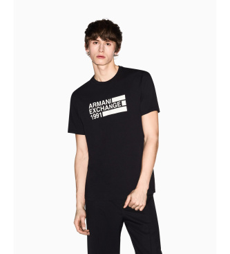 A|X Armani Exchange Zwart aansluitend T-shirt