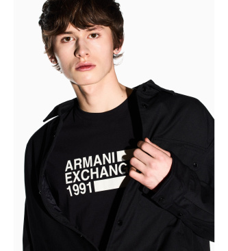 A|X Armani Exchange Zwart aansluitend T-shirt