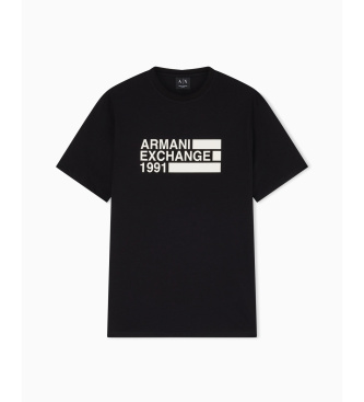 A|X Armani Exchange Zwart aansluitend T-shirt