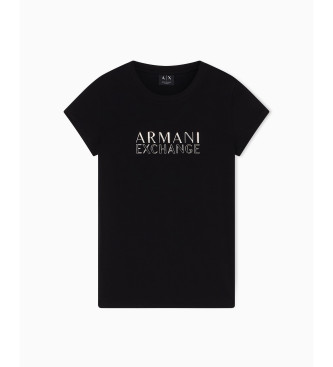 A|X Armani Exchange Maglietta con logo nero