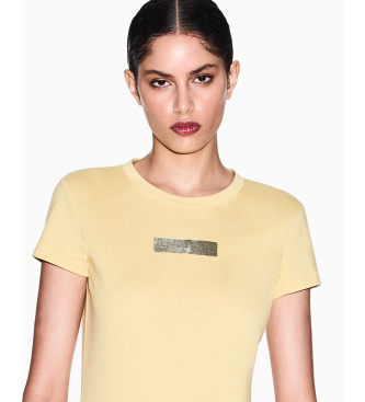 A|X Armani Exchange Yellow knitted T-shirt