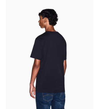 A|X Armani Exchange Normaal T-shirt met marine logo