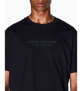 A|X Armani Exchange Normaal T-shirt met marine logo