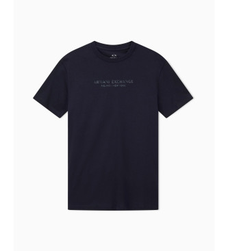 A|X Armani Exchange Normaal T-shirt met marine logo