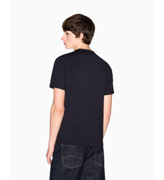 A|X Armani Exchange Slim fit navy cotton T-shirt