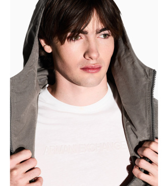 A|X Armani Exchange Slim-fit T-shirt Gebroken wit