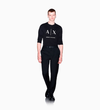 A|X Armani Exchange Camiseta Slim negro