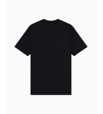 A|X Armani Exchange Camiseta de malha corte regular preta