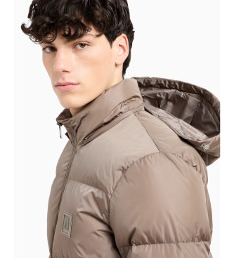 A|X Armani Exchange Braun gesteppte Jacke