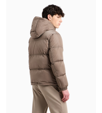 A|X Armani Exchange Braun gesteppte Jacke