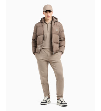 A|X Armani Exchange Braun gesteppte Jacke
