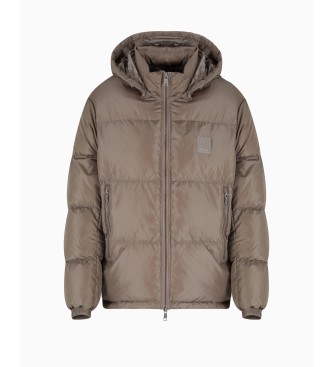 A|X Armani Exchange Braun gesteppte Jacke