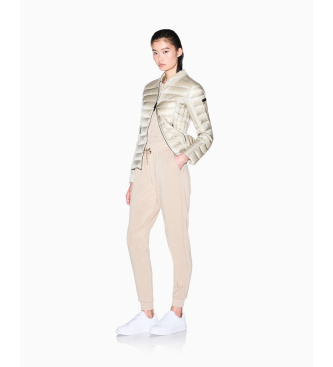 A|X Armani Exchange Beżowa kurtka puchowa