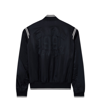 A|X Armani Exchange Black satin bomber jacket