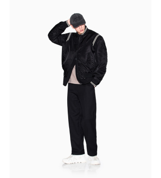 A|X Armani Exchange Black satin bomber jacket