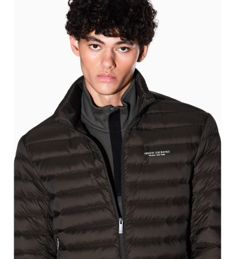 A|X Armani Exchange Brown Name Jacket