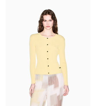 A|X Armani Exchange Kardigan przód żółty