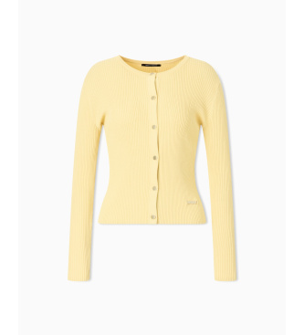 A|X Armani Exchange Kardigan przód żółty